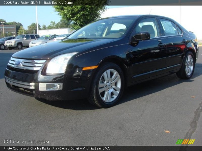 Black Ebony / Camel 2008 Ford Fusion SEL V6
