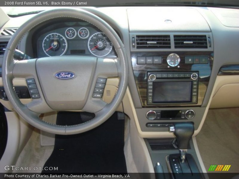 Black Ebony / Camel 2008 Ford Fusion SEL V6