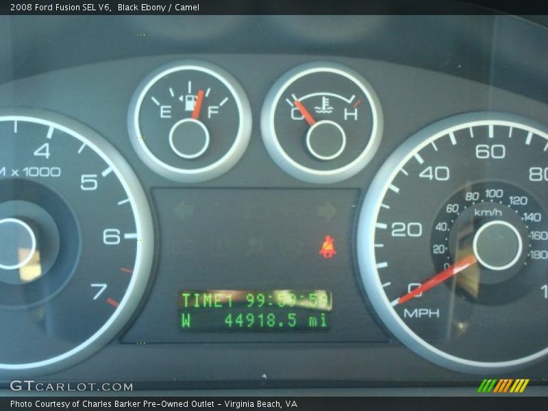 Black Ebony / Camel 2008 Ford Fusion SEL V6