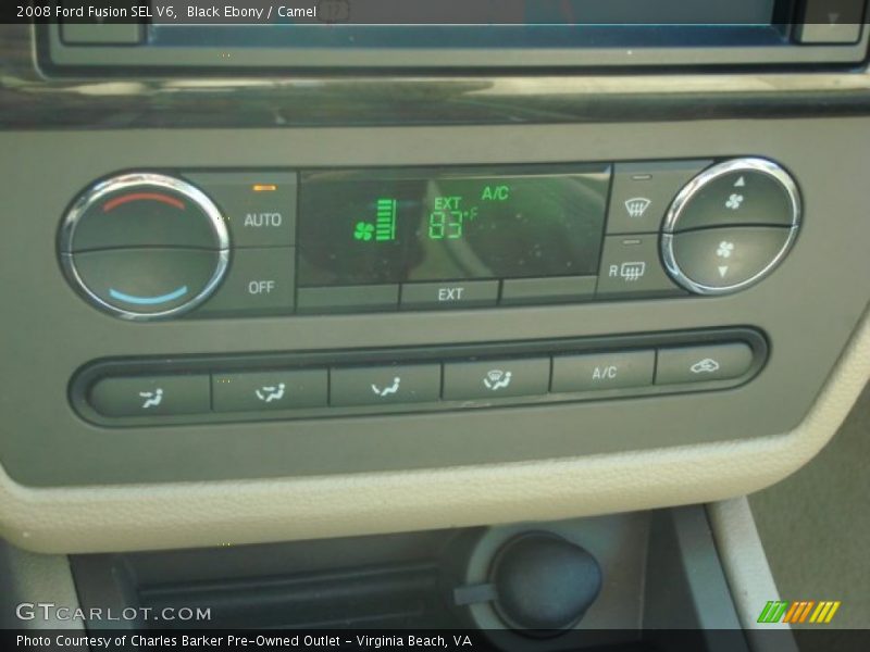 Black Ebony / Camel 2008 Ford Fusion SEL V6