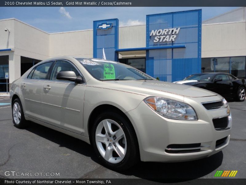 Gold Mist Metallic / Cocoa/Cashmere 2010 Chevrolet Malibu LS Sedan