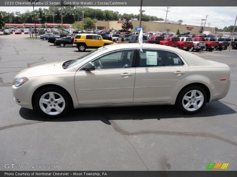 Gold Mist Metallic / Cocoa/Cashmere 2010 Chevrolet Malibu LS Sedan