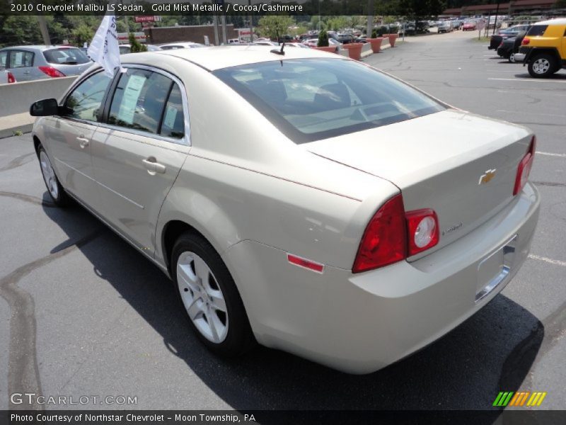 Gold Mist Metallic / Cocoa/Cashmere 2010 Chevrolet Malibu LS Sedan