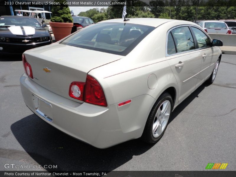 Gold Mist Metallic / Cocoa/Cashmere 2010 Chevrolet Malibu LS Sedan