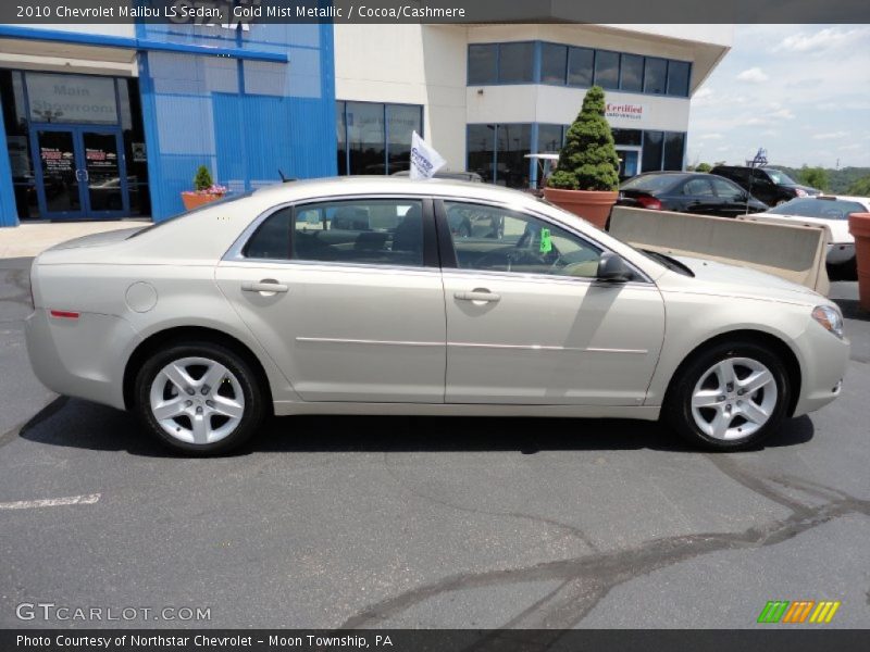 Gold Mist Metallic / Cocoa/Cashmere 2010 Chevrolet Malibu LS Sedan