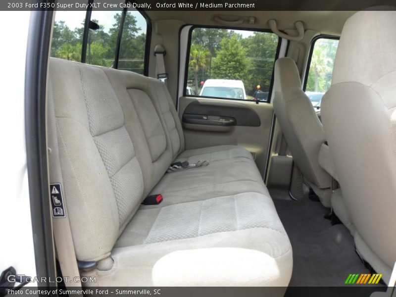  2003 F350 Super Duty XLT Crew Cab Dually Medium Parchment Interior