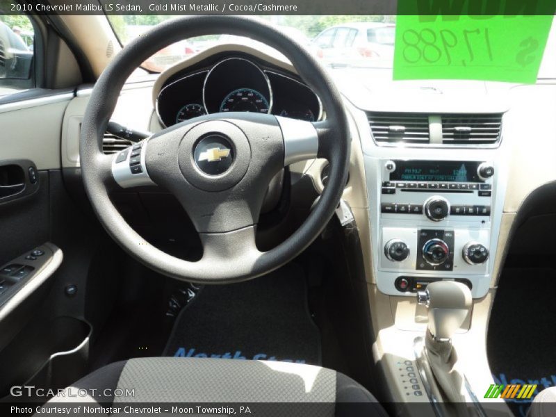 Gold Mist Metallic / Cocoa/Cashmere 2010 Chevrolet Malibu LS Sedan