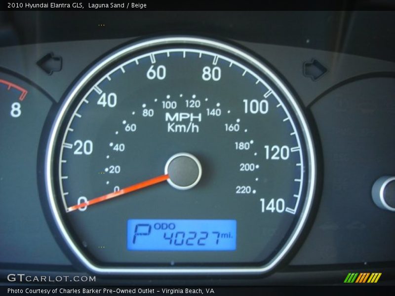 Laguna Sand / Beige 2010 Hyundai Elantra GLS