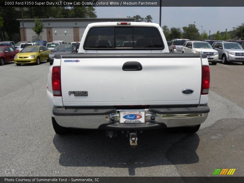 Oxford White / Medium Parchment 2003 Ford F350 Super Duty XLT Crew Cab Dually