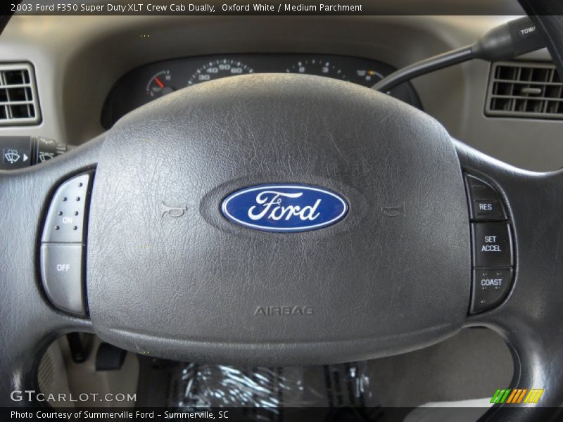 Oxford White / Medium Parchment 2003 Ford F350 Super Duty XLT Crew Cab Dually