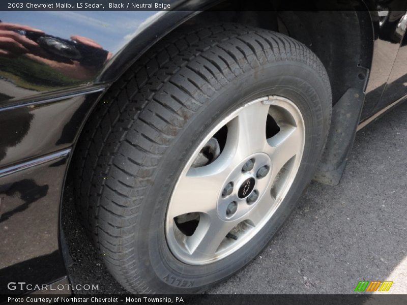 Black / Neutral Beige 2003 Chevrolet Malibu LS Sedan