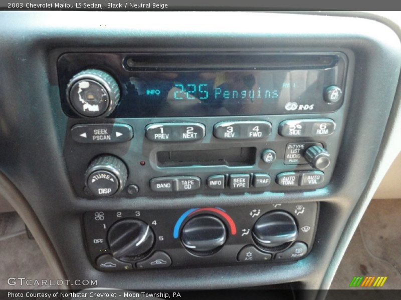 Black / Neutral Beige 2003 Chevrolet Malibu LS Sedan
