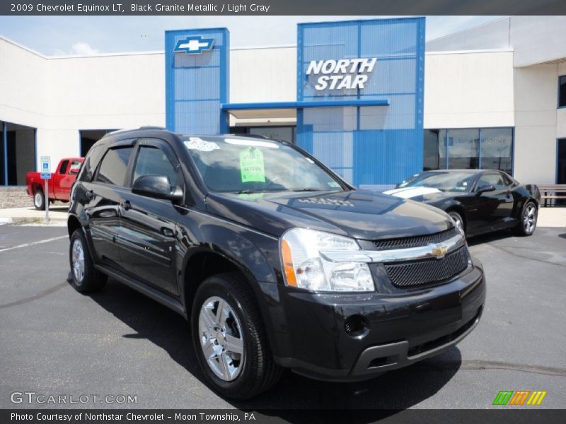 Black Granite Metallic / Light Gray 2009 Chevrolet Equinox LT