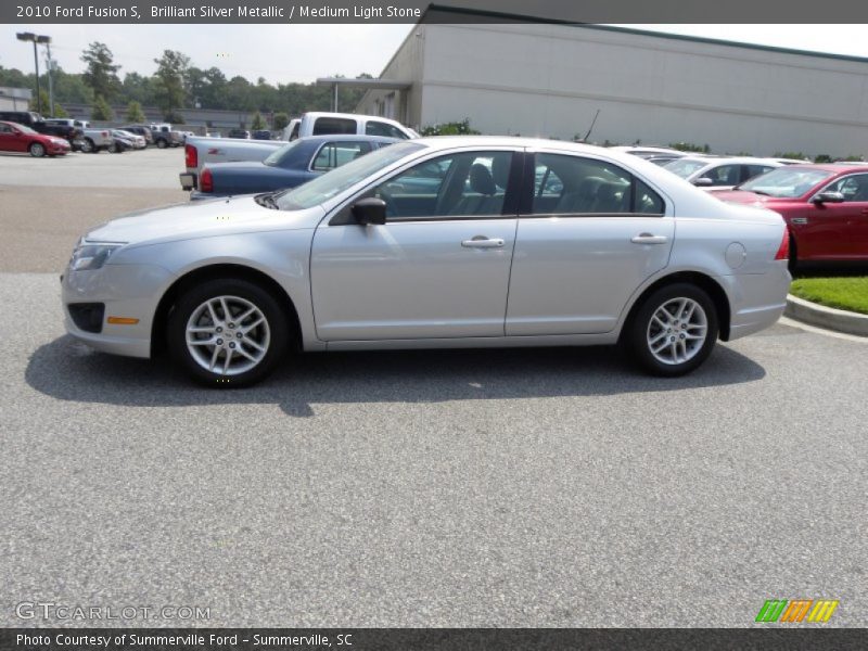 Brilliant Silver Metallic / Medium Light Stone 2010 Ford Fusion S