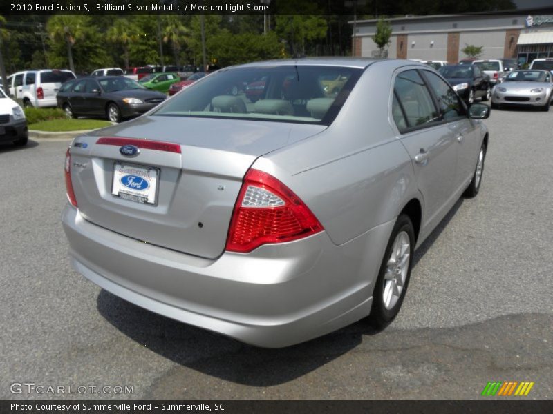 Brilliant Silver Metallic / Medium Light Stone 2010 Ford Fusion S