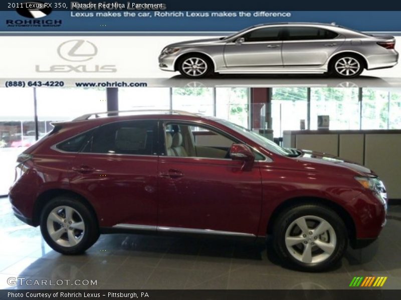 Matador Red Mica / Parchment 2011 Lexus RX 350