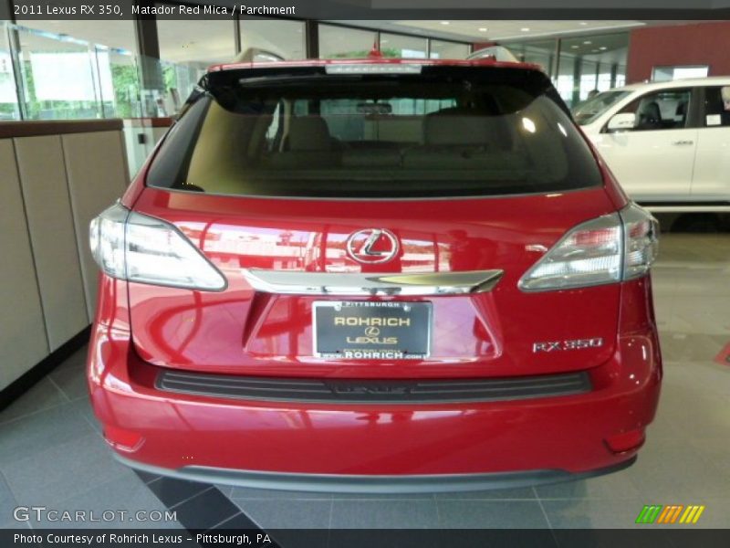 Matador Red Mica / Parchment 2011 Lexus RX 350