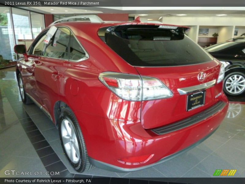 Matador Red Mica / Parchment 2011 Lexus RX 350