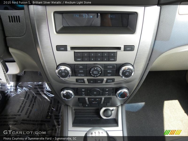 Controls of 2010 Fusion S