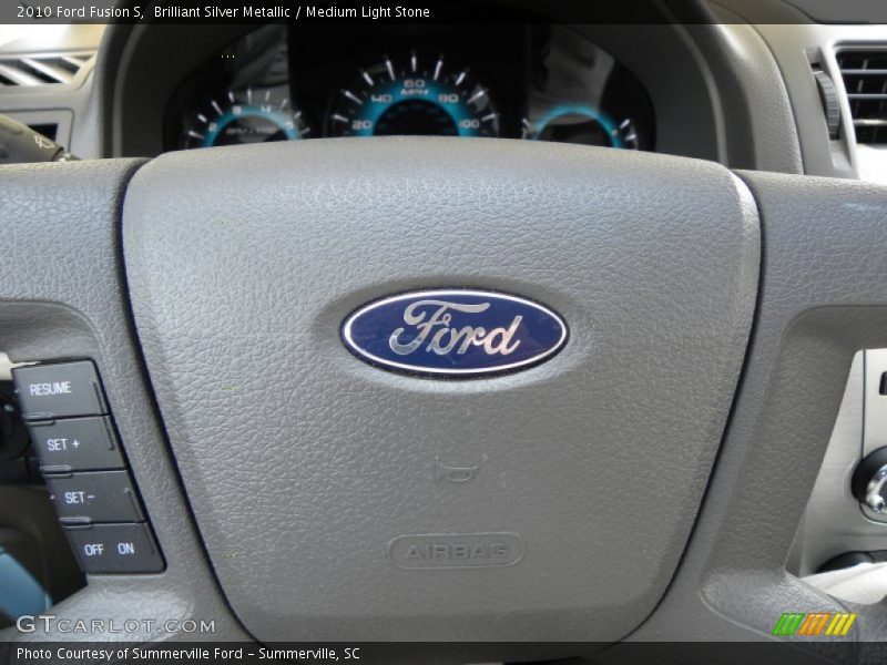 Brilliant Silver Metallic / Medium Light Stone 2010 Ford Fusion S