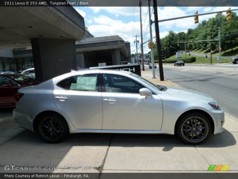 Tungsten Pearl / Black 2011 Lexus IS 350 AWD