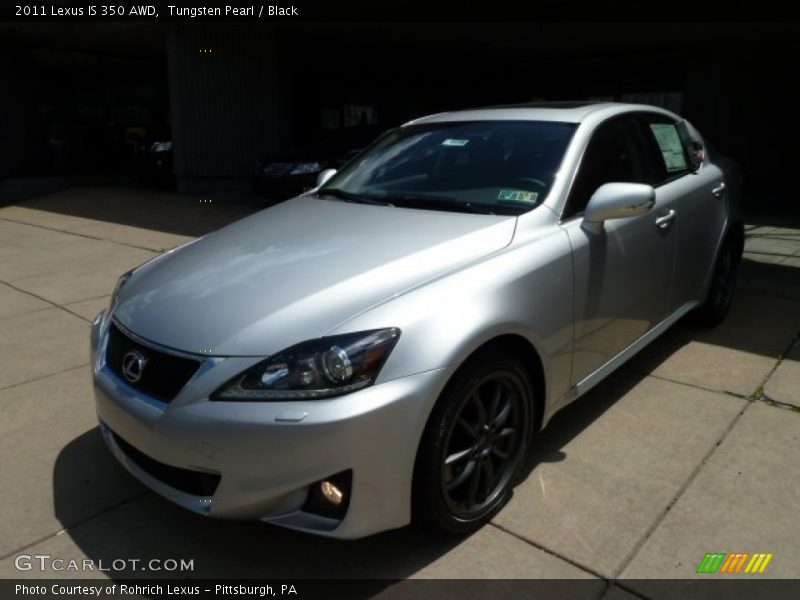 Tungsten Pearl / Black 2011 Lexus IS 350 AWD