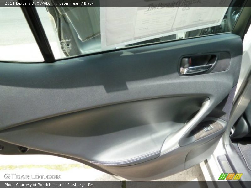 Tungsten Pearl / Black 2011 Lexus IS 350 AWD