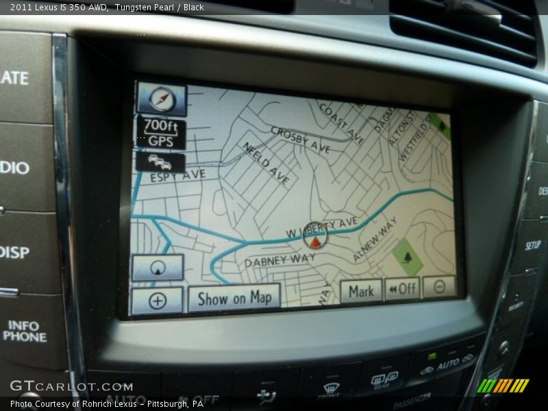 Navigation of 2011 IS 350 AWD