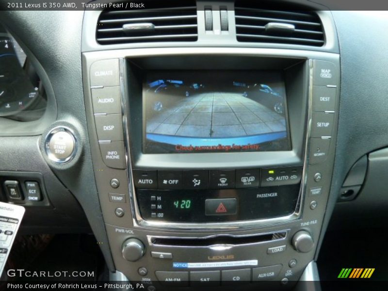Controls of 2011 IS 350 AWD