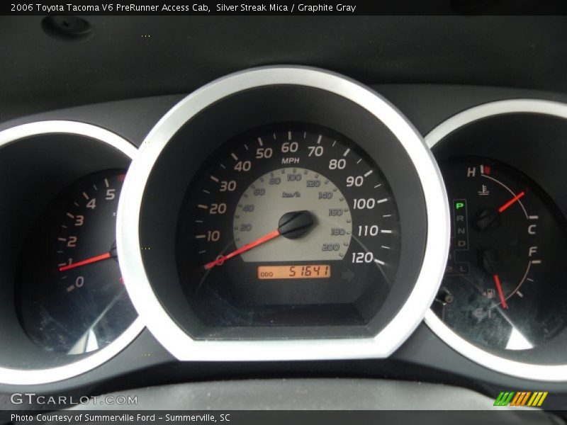Silver Streak Mica / Graphite Gray 2006 Toyota Tacoma V6 PreRunner Access Cab