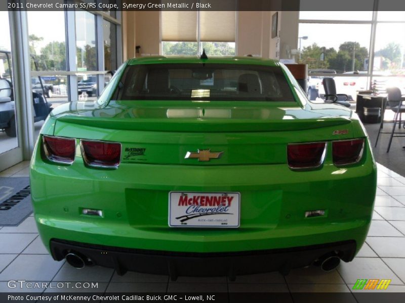 Synergy Green Metallic / Black 2011 Chevrolet Camaro SS/RS Coupe