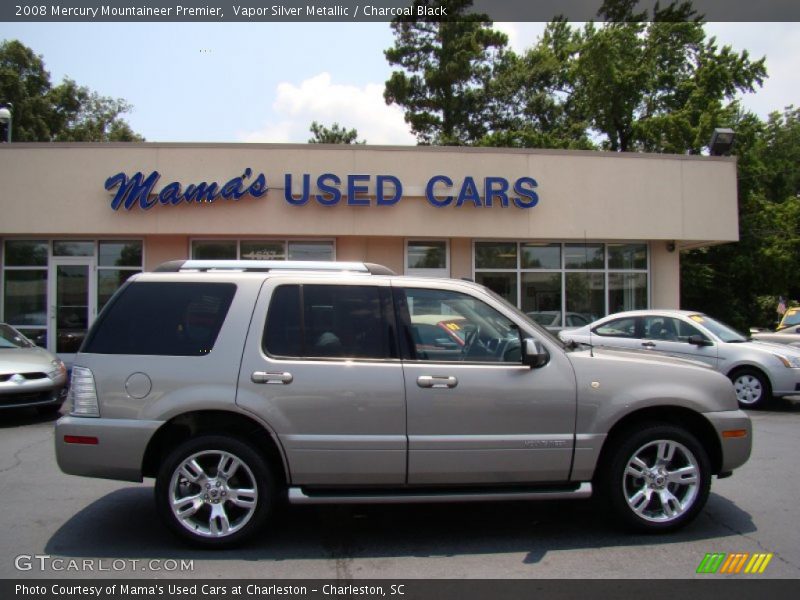 Vapor Silver Metallic / Charcoal Black 2008 Mercury Mountaineer Premier