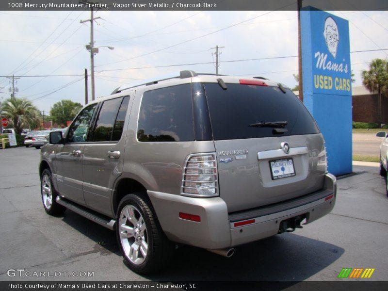 Vapor Silver Metallic / Charcoal Black 2008 Mercury Mountaineer Premier