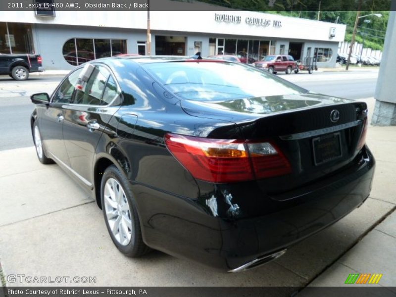 Obsidian Black / Black 2011 Lexus LS 460 AWD