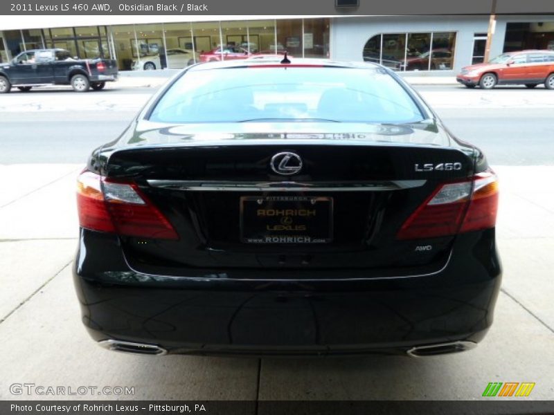 Obsidian Black / Black 2011 Lexus LS 460 AWD