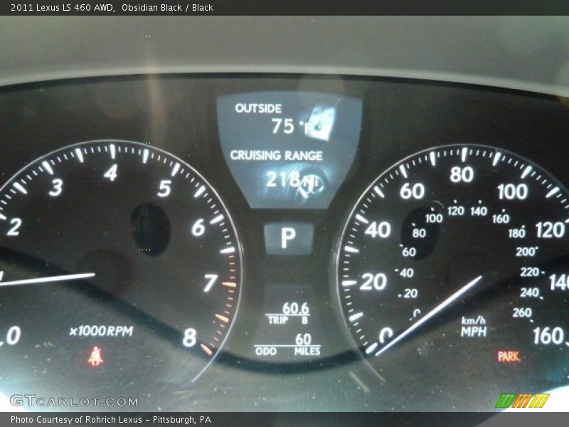 Obsidian Black / Black 2011 Lexus LS 460 AWD