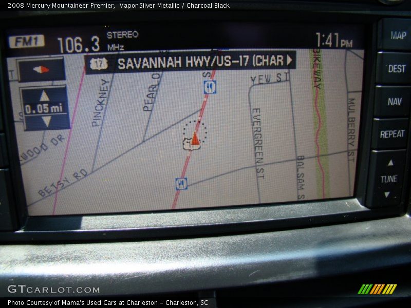 Vapor Silver Metallic / Charcoal Black 2008 Mercury Mountaineer Premier