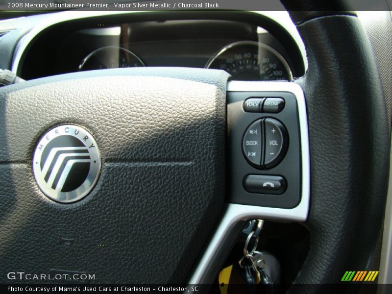 Vapor Silver Metallic / Charcoal Black 2008 Mercury Mountaineer Premier
