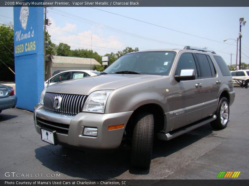 Vapor Silver Metallic / Charcoal Black 2008 Mercury Mountaineer Premier