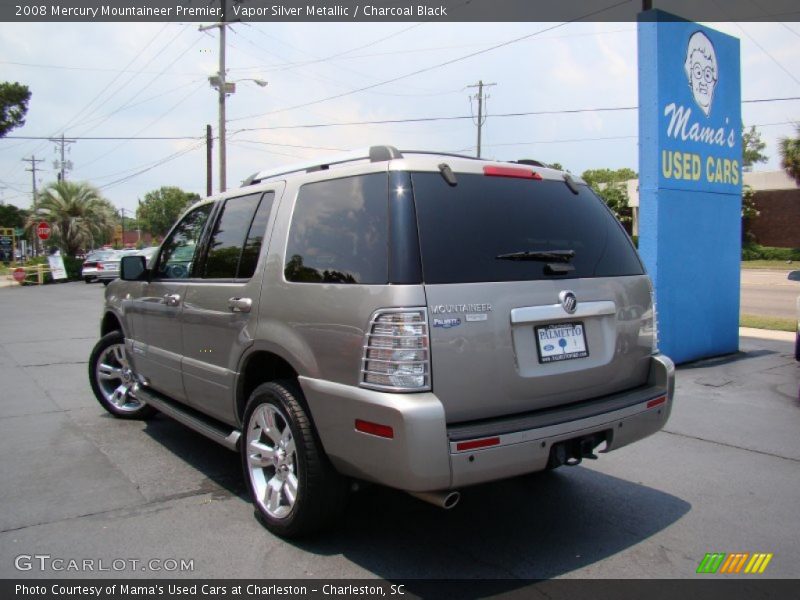 Vapor Silver Metallic / Charcoal Black 2008 Mercury Mountaineer Premier
