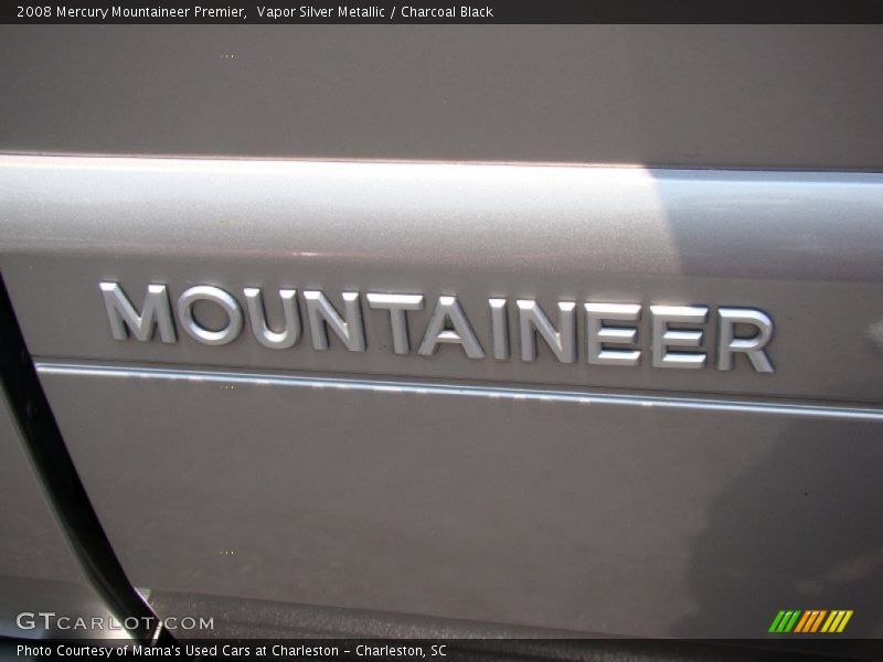 Vapor Silver Metallic / Charcoal Black 2008 Mercury Mountaineer Premier
