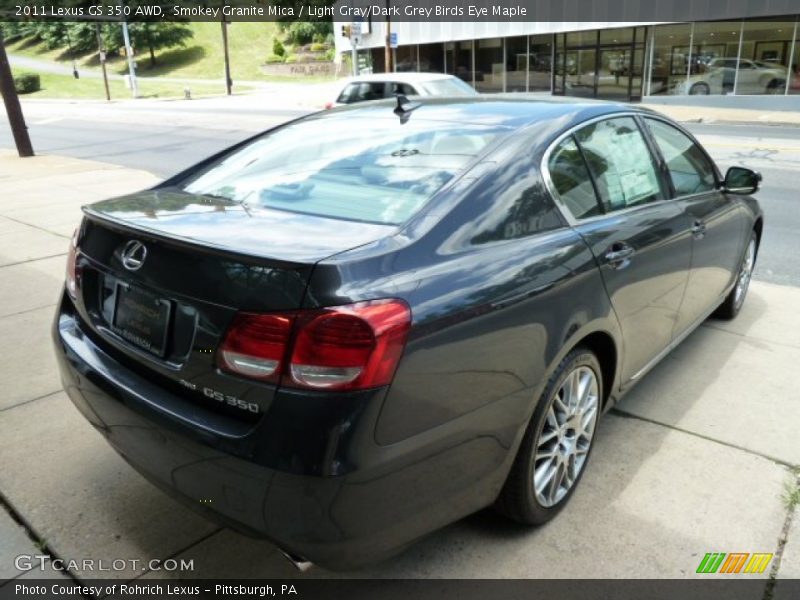 Smokey Granite Mica / Light Gray/Dark Grey Birds Eye Maple 2011 Lexus GS 350 AWD
