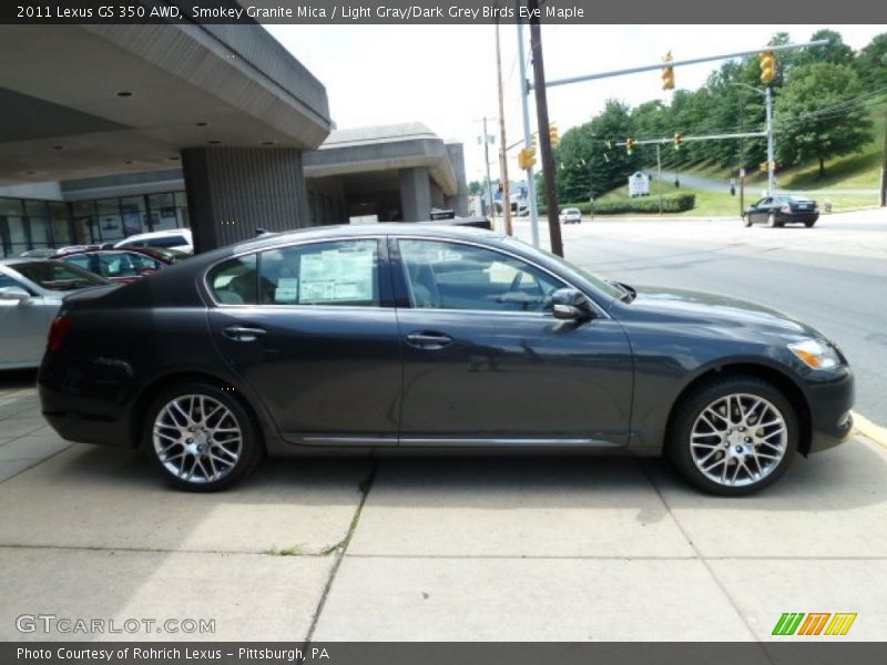 Smokey Granite Mica / Light Gray/Dark Grey Birds Eye Maple 2011 Lexus GS 350 AWD