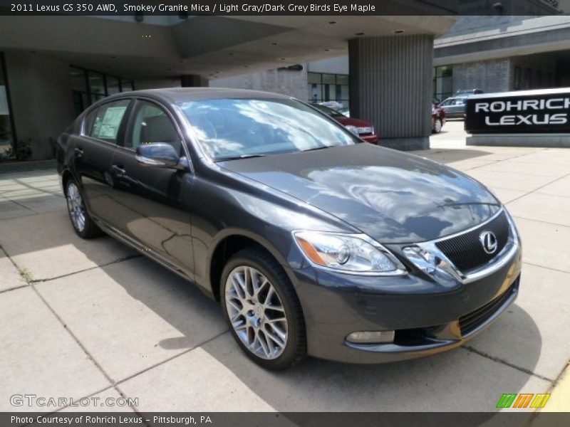 Smokey Granite Mica / Light Gray/Dark Grey Birds Eye Maple 2011 Lexus GS 350 AWD