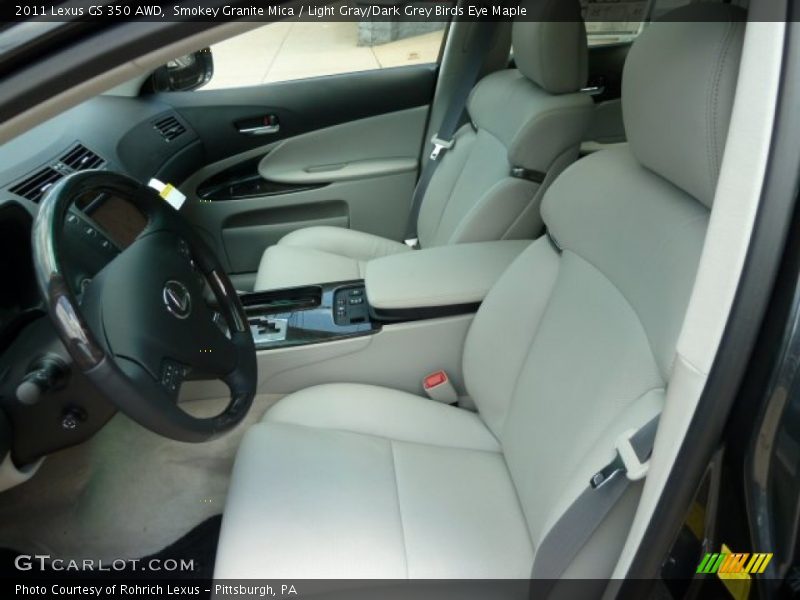  2011 GS 350 AWD Light Gray/Dark Grey Birds Eye Maple Interior