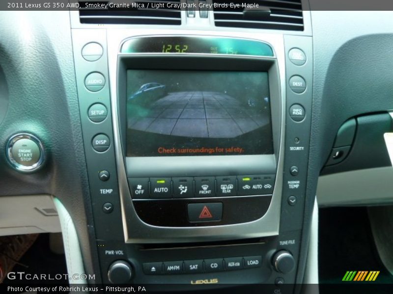 Controls of 2011 GS 350 AWD
