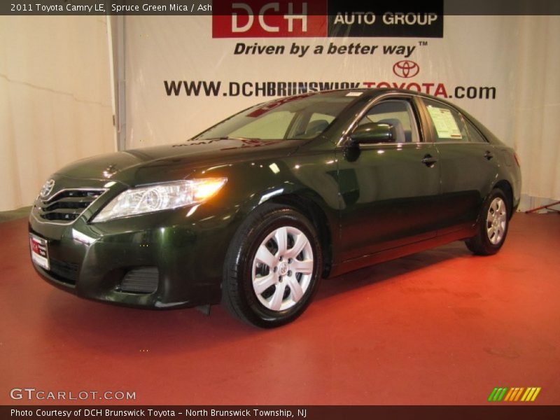 Spruce Green Mica / Ash 2011 Toyota Camry LE