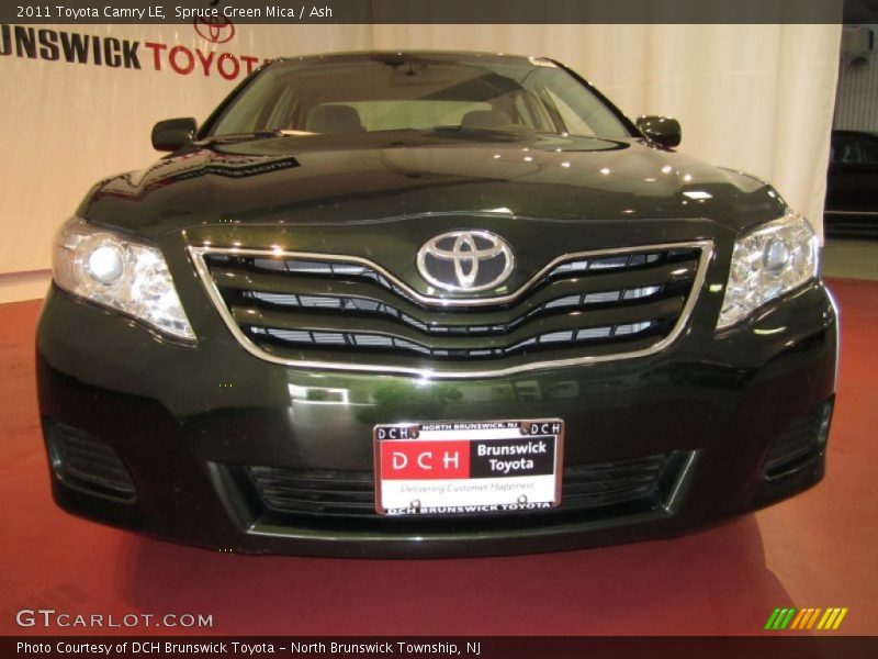 Spruce Green Mica / Ash 2011 Toyota Camry LE