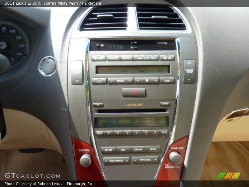 Starfire White Pearl / Parchment 2011 Lexus ES 350
