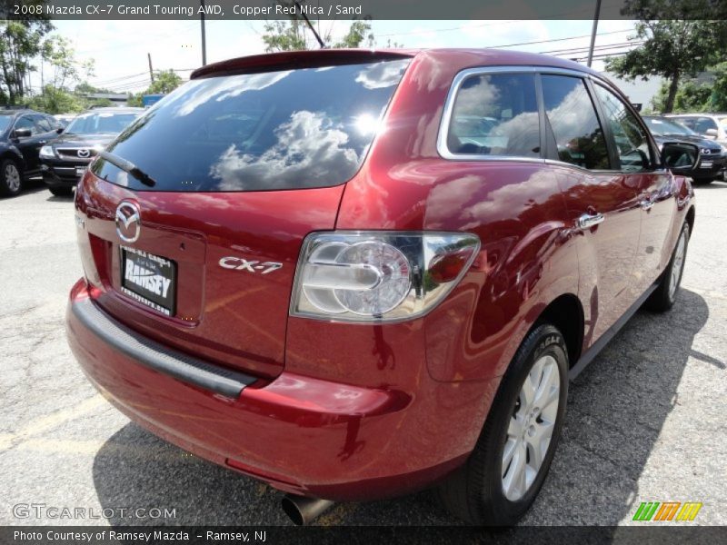 Copper Red Mica / Sand 2008 Mazda CX-7 Grand Touring AWD